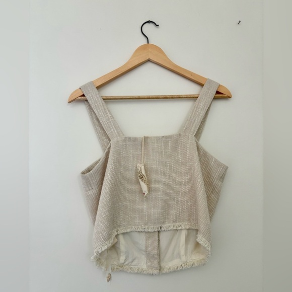 MYSTREE | BNWT tweed fringe crop top | M - Picture 6 of 6